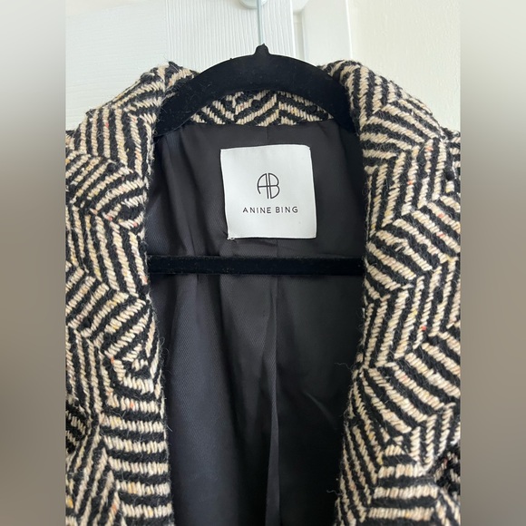 Anine Bing fishbone blazer size medium women’s - Picture 8 of 9